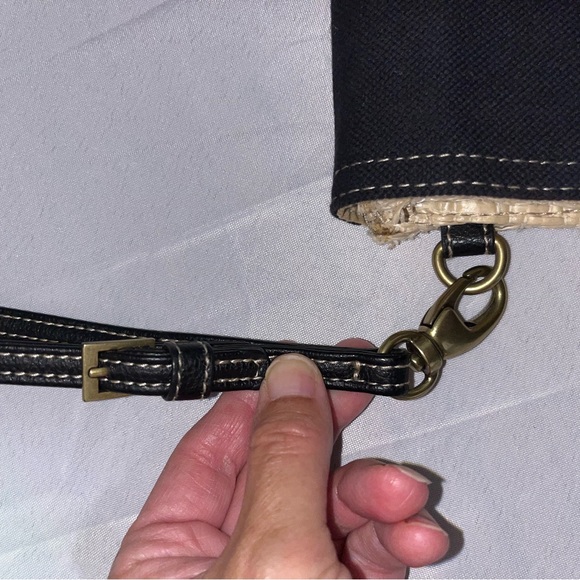 Jason Wu Black Cotton and Woven Clutch Wristlet Purse - Picture 6 of 7